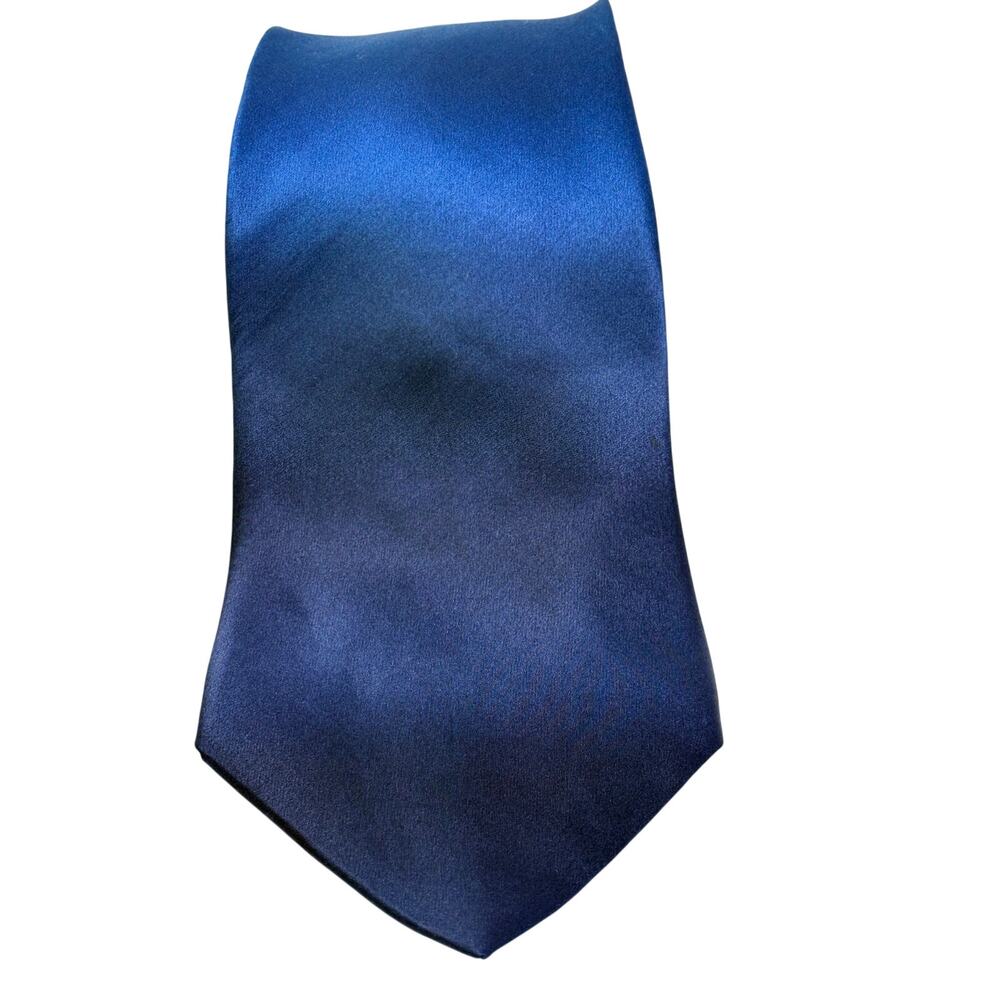 ZYLOS George Machado Satin Finish Blue Black Ombre Color Tie